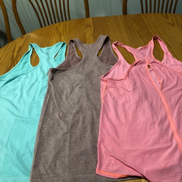 2 L Zyia tops with 1L LuLu top, beautiful colors!  Great for workouts!!! - Picture 6 of 8